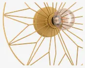 Væglampe Castanuelo Guld Ø.42,5cm