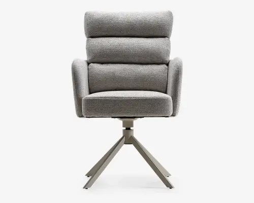 Spisebordsstol med armlæn beige/beige