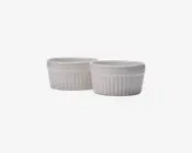 Ramekin hvid 2 stk. Ø.10 cm