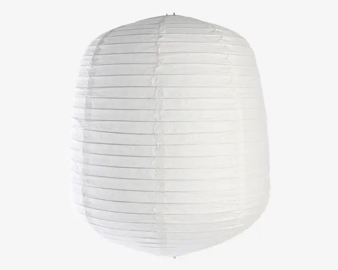 Rispapirlampe hvid Ø.30 cm