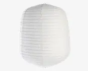 Rispapirlampe hvid Ø.30 cm 