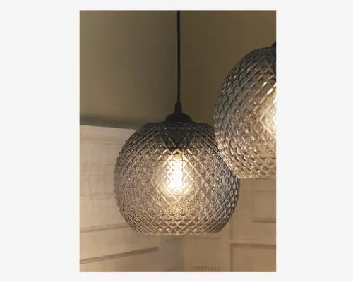 Pendel NOBB mini røgfarvet Ø.12 cm