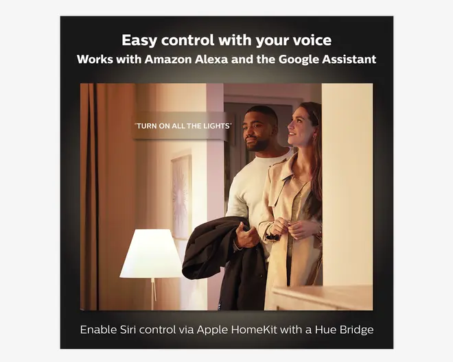 Philips Hue Pære Krone Standard 2-pak