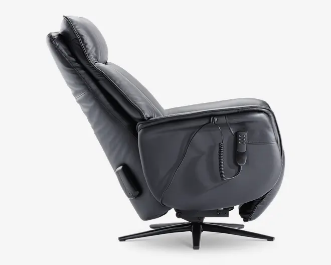 Stol m/indbygget skammel og løftefunktion