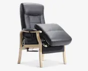 Otium stol sort/natur med sædeløft