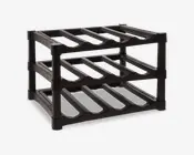 Vinreol sort 39x30x12 cm 