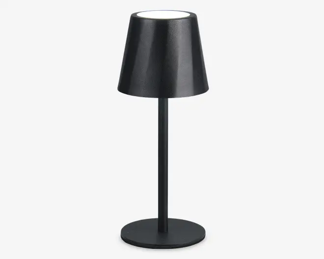 Bordlampe Diaz mat sort H.21 cm