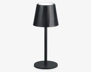 Bordlampe Diaz mat sort H.21 cm 