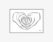 Plakat 50 x 70 cm Babyfødder