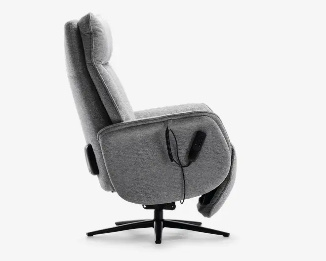 Drejestol m/indbygget skammel og 0-gravity