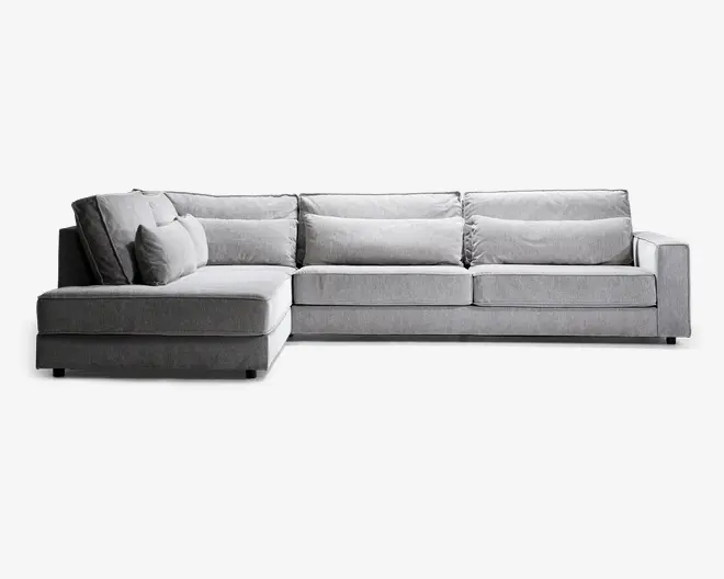 Sofa m/Open End Venstre Grå