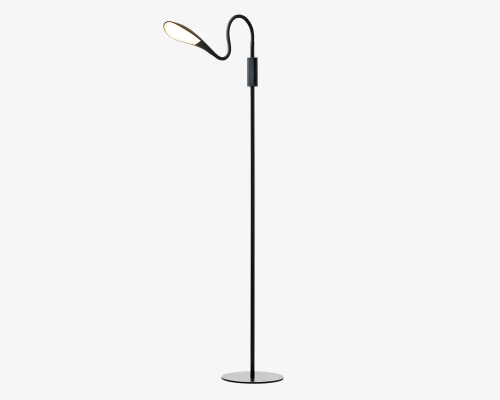 Gulvlampe Mamba med lysdæmper H.150 cm 