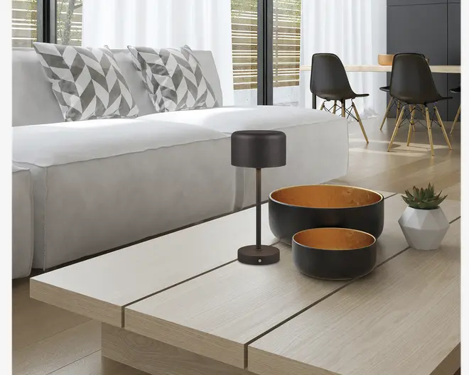 Bordlampe Jeff mat sort H.30 cm 