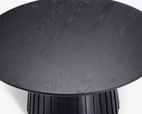 Sofabord sort eg Ø-90 cm