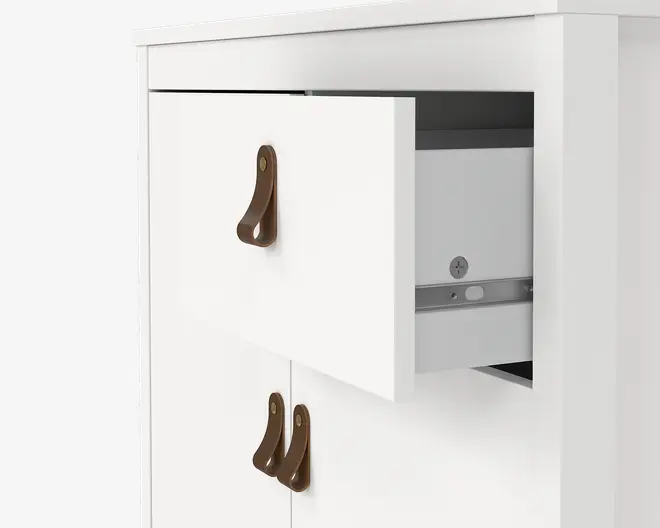 Skænk Madrid hvid med 1 skuffe