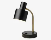 Bordlampe Vogue sort H.31 cm  