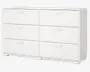 Kommode Sofia hvid med 6 skuffer