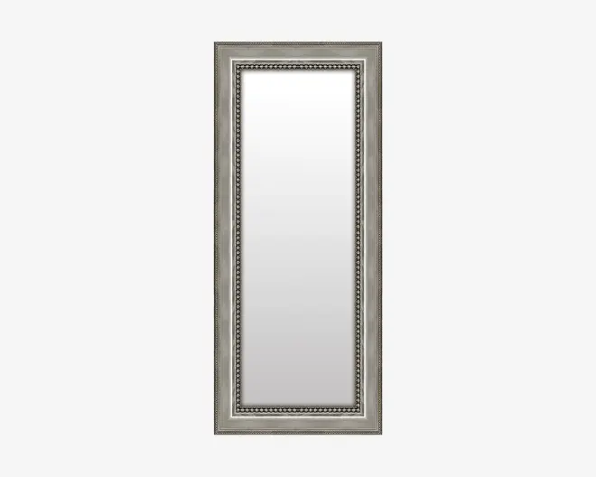 Spejl med sølv perler 40x120 cm 