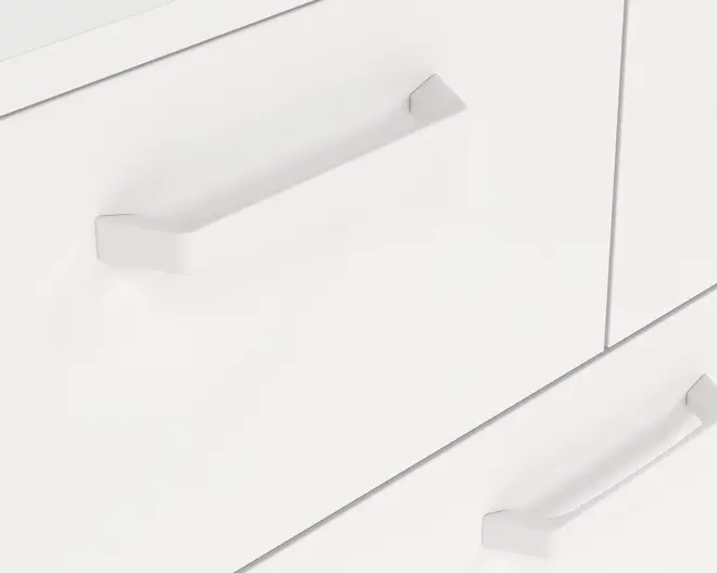 Kommode Sofia hvid med 5 skuffer