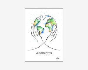 A3 Plakat Globetrotter Malet