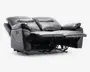 Sofa 2 pers recliner sort 