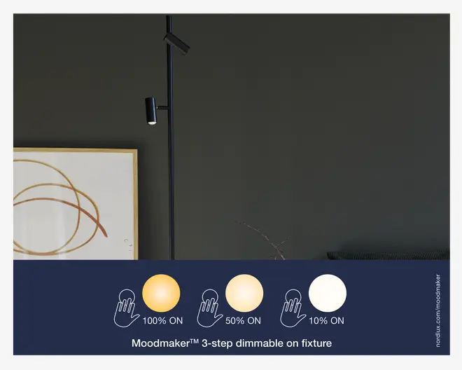 Gulvlampe Omari Sort H.141 cm