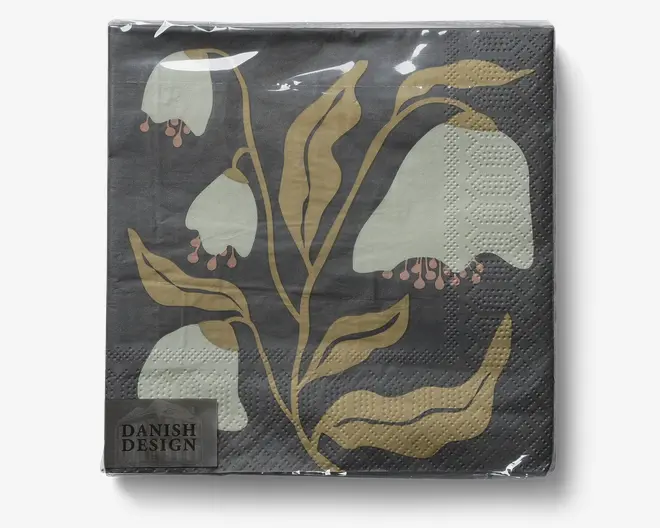 Servietter klokkeblomst 33x33 cm