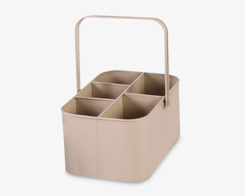 Redskabsopbevaring metal beige L.29,5 cm 