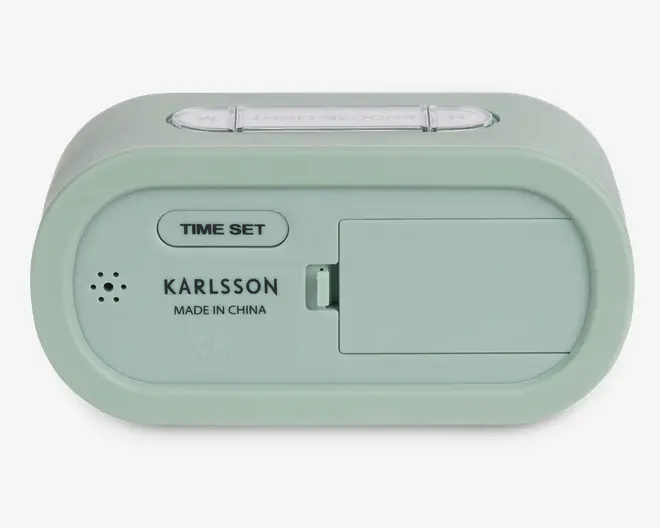 Vækkeur silikone grøn H.7 cm