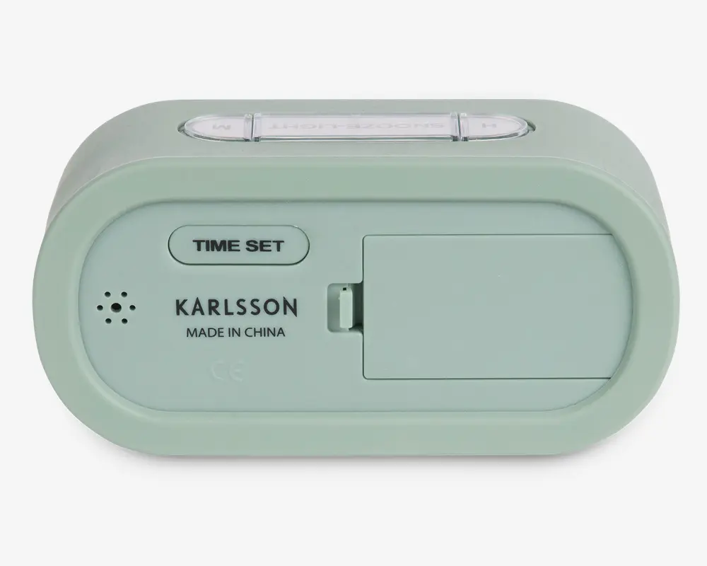 Vækkeur silikone grøn H.7 cm 