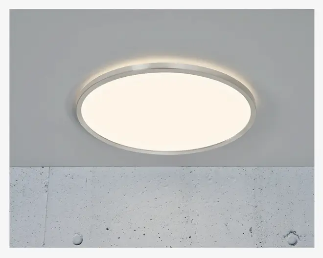 Plafond Oja Krom/Hvid Ø.43 cm
