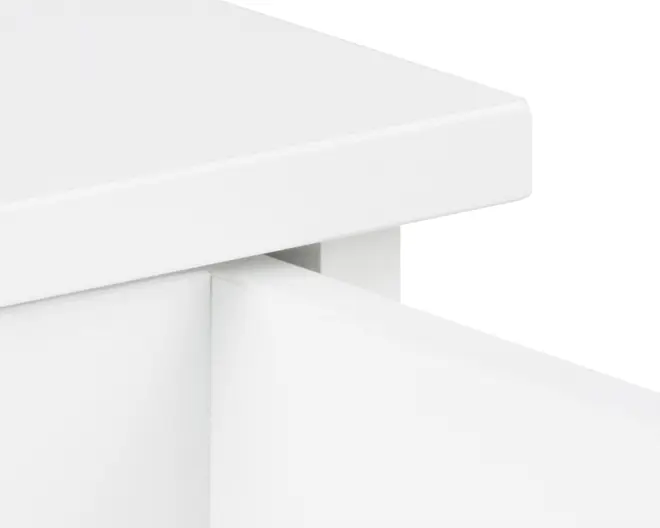 Sengebord Avignon med 1 skuffe hvid