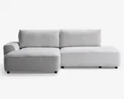 Sovesofa med open end og chaiselong venstre