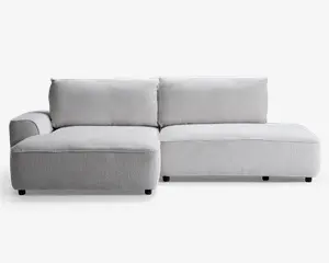 Sovesofa med open end og chaiselong venstre