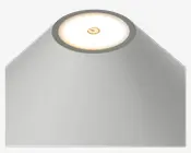 Bordlampe Hygge grå H. 25 cm