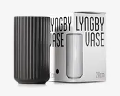 Lyngby vase porcelæn sort H.20 cm