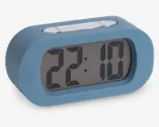 Vækkeur silikone blå H.7 cm 