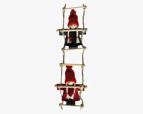 Stige Med Nisser 4stk. H.53 cm