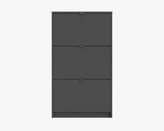 Skoskab shoes m. 3 låger grå