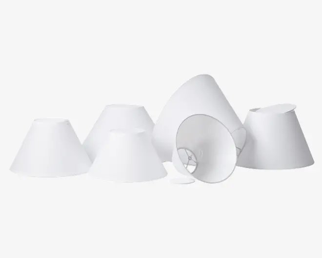 Skærm Emma Casa H. 18,5 cm Hvid