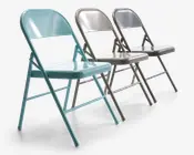 Klapstol i metal beige