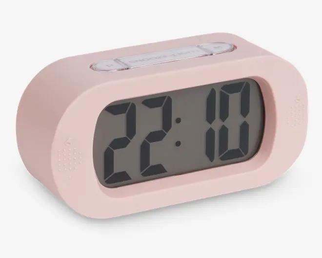 Vækkeur silikone pink H.7 cm 