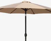 Markedsparasol cappuccino Ø-200 cm