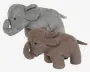 Dørstopper Elefant Grå/Brun Ass.