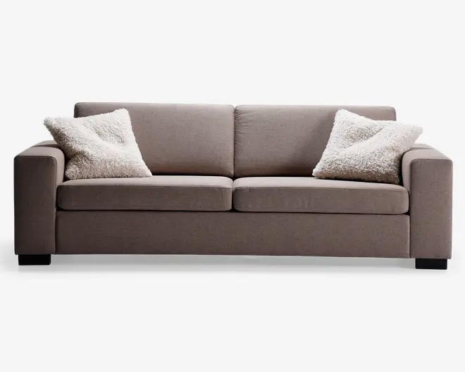 Sofa 3 pers. taupe møbelstof
