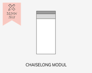 Choise Living Chaiselong Modul Stofgr. 1