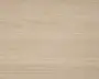 Lys egetræsoverflade med en glat finish og diskrete horisontale årer. Farven er naturlig, lys beige med lette variationer, hvilket giver et rent og moderne udtryk.