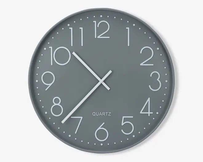 Vægur grå Ø.50 cm 