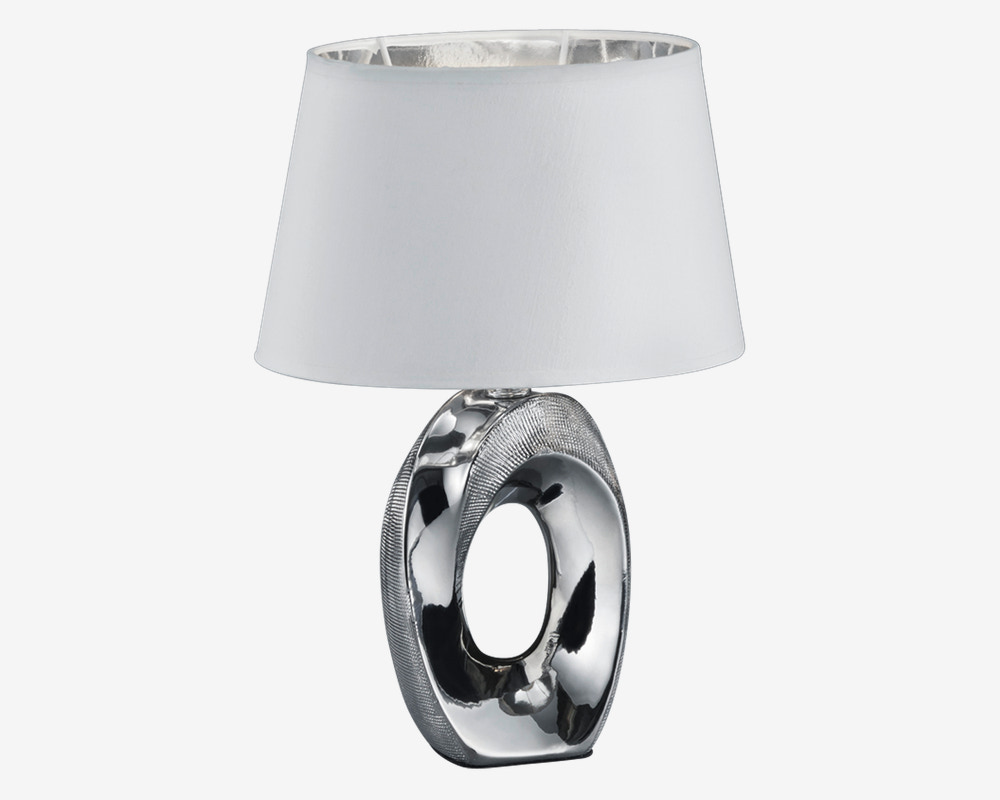 Bordlampe Taba Sølv H.33 cm