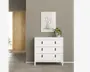 Kommode Madrid med 3 skuffer hvid
